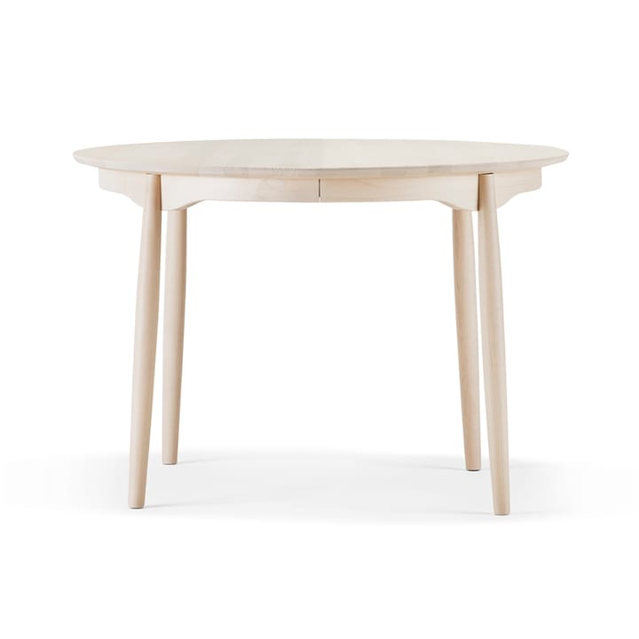 Carl spisebord delbart Ø 115 cm, Bjørk lys mattlakkert Stolab
