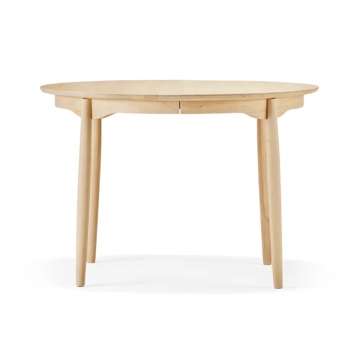 Carl spisebord delbart Ø 115 cm - Bjørk naturlig oljet - Stolab