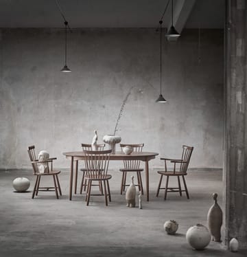 Carl spisebord delbart Ø 115 cm - Smoked oak - Stolab