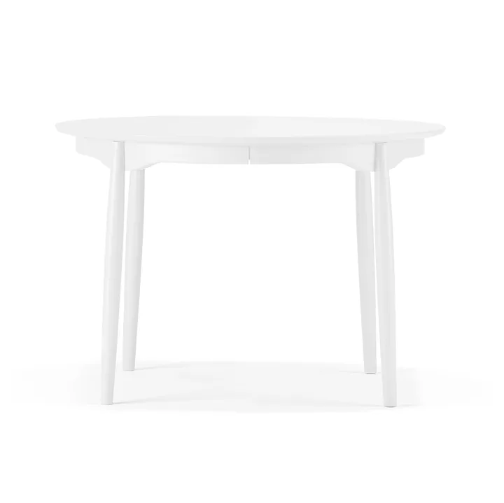 Carl spisebord delbart - Bjørk hvit 21, Ø115 cm - Stolab
