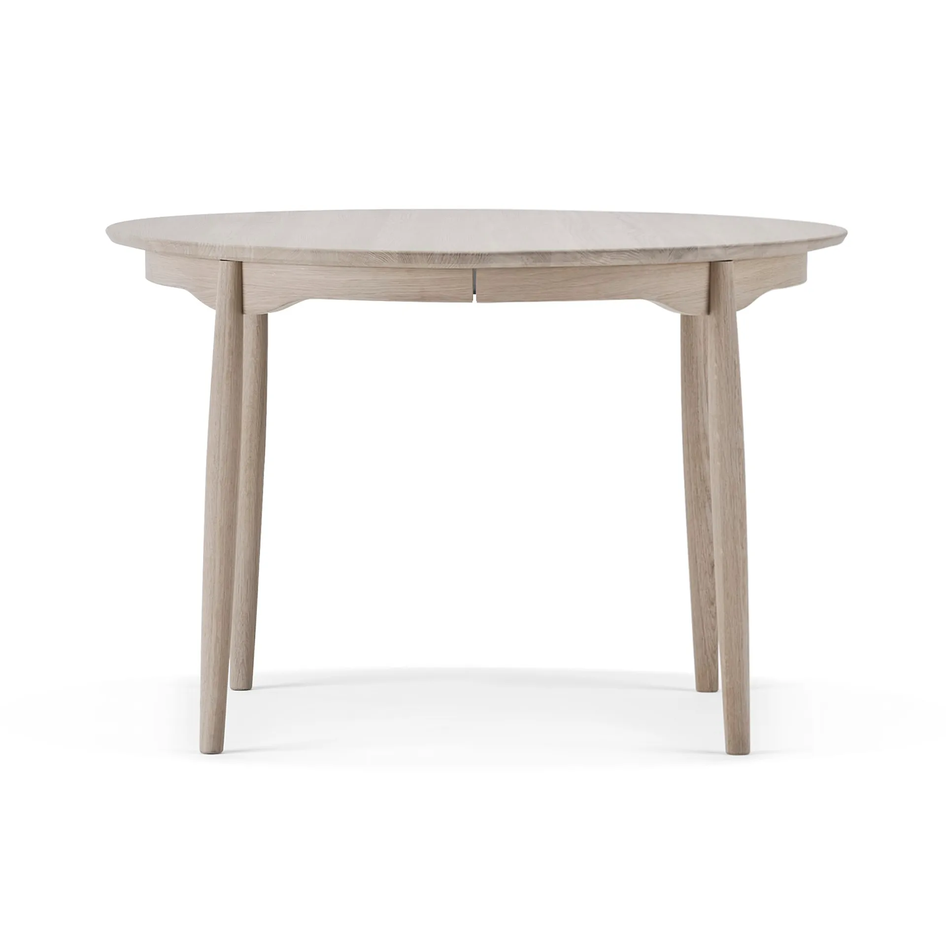 Carl spisebord delbart, Eik hvitolje, Ø115 cm Stolab