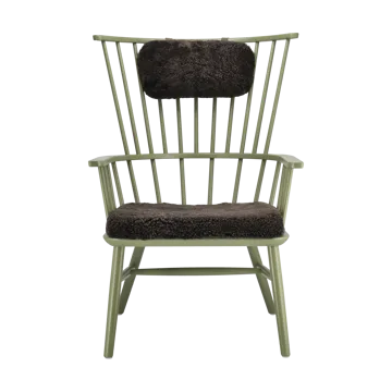 Henriette lenestol pute&nakkepute Olivengrønn-Espresso - Stolab