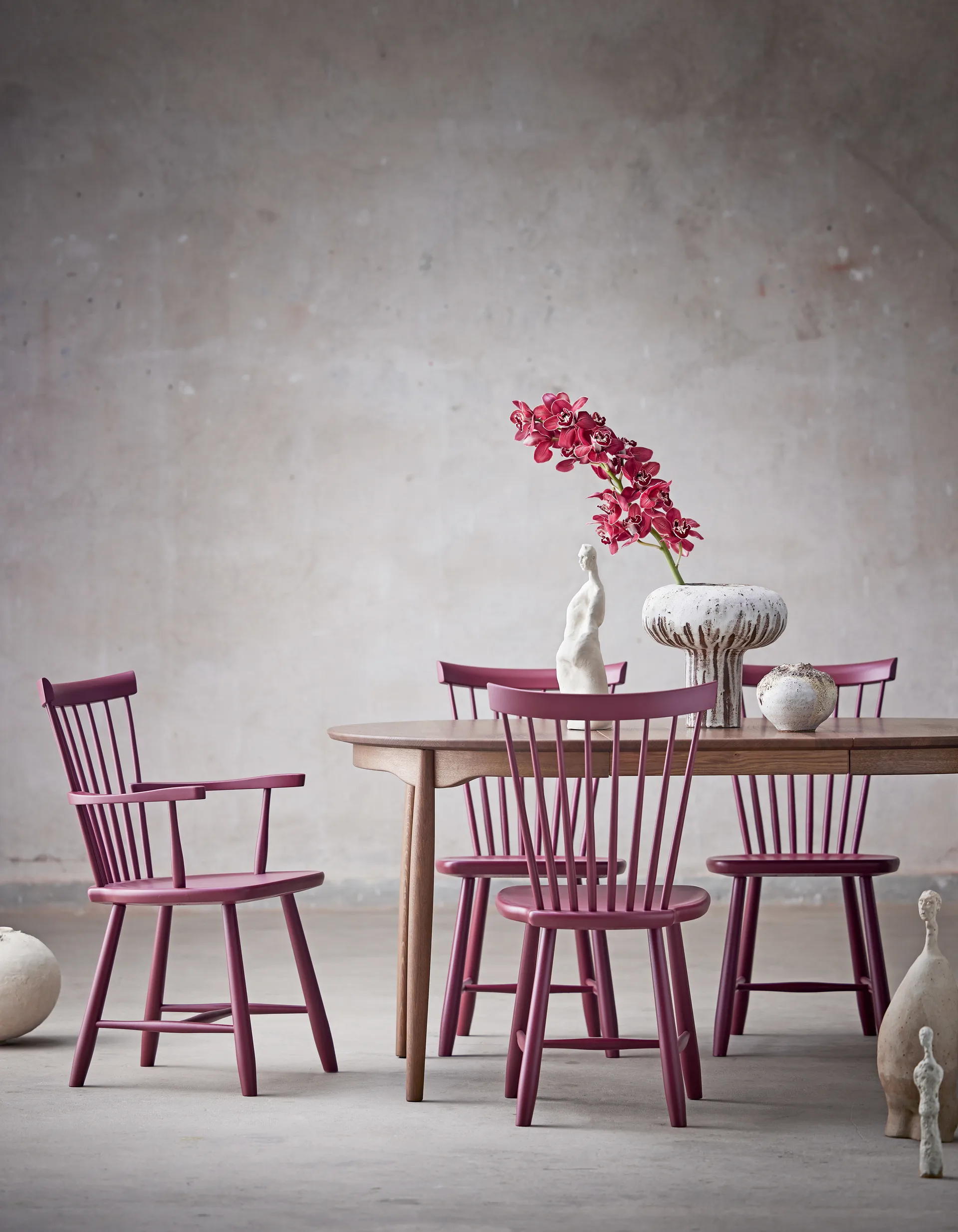 Lilla Åland armstol, Lingon 19 (bjørk) Stolab