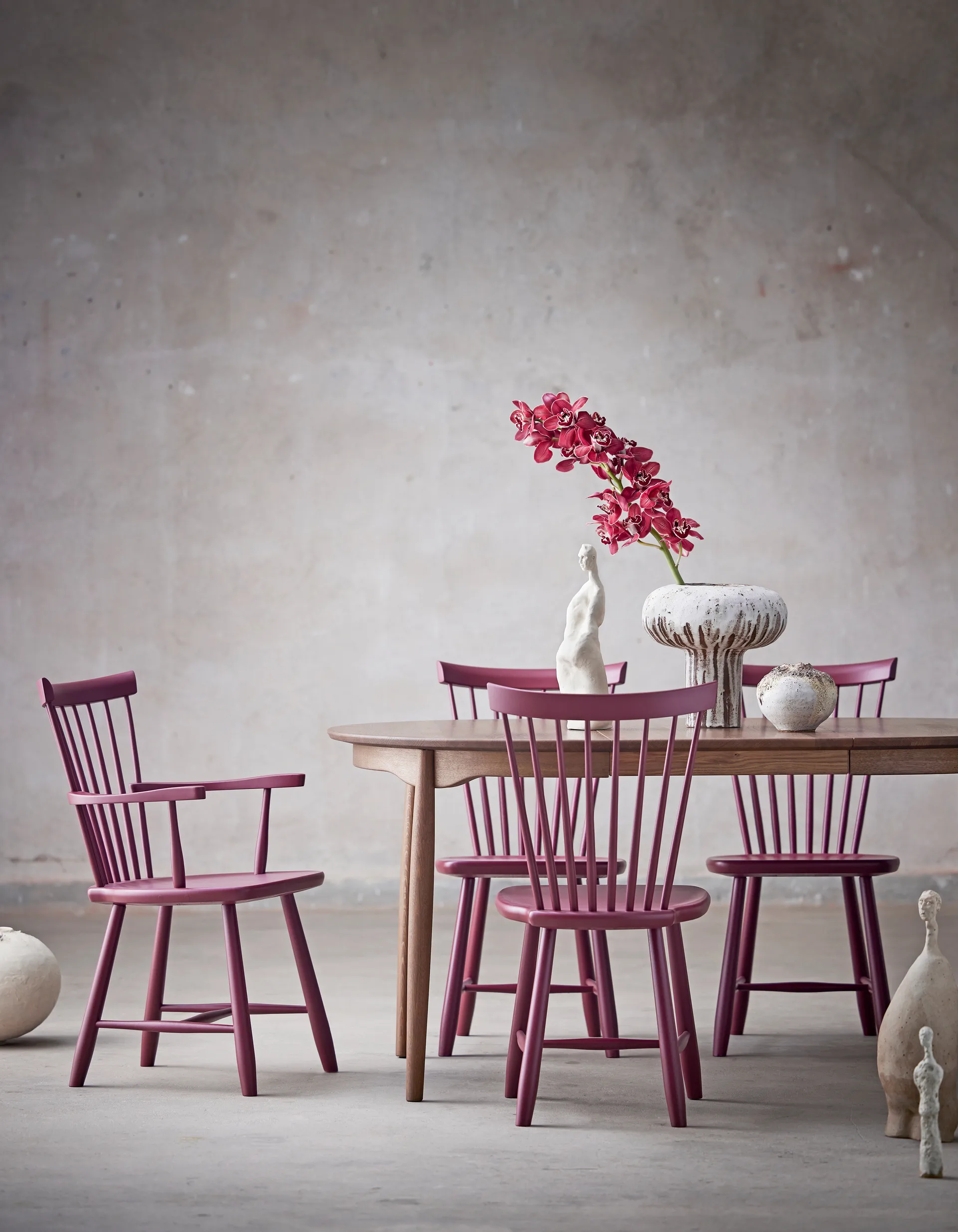 Lilla Åland stol, Lingon 19 (bjørk) Stolab