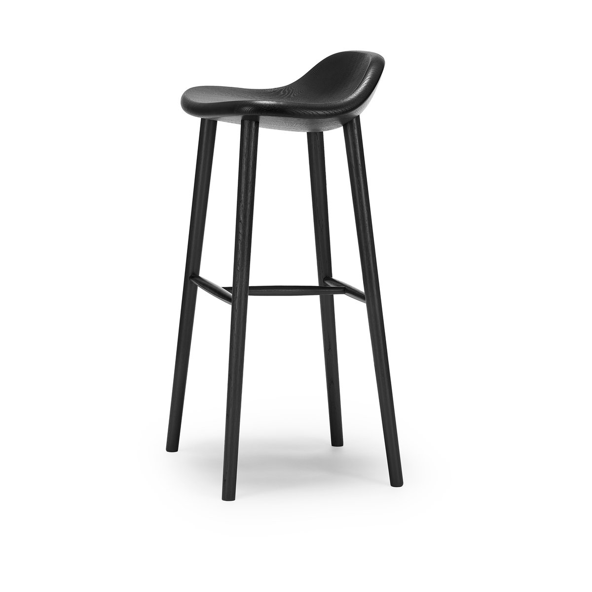Stolab Miss Holly barstol H78 Eik Svart 52 | Skandinavisk Design | Barstoler & Barkrakker | Svart