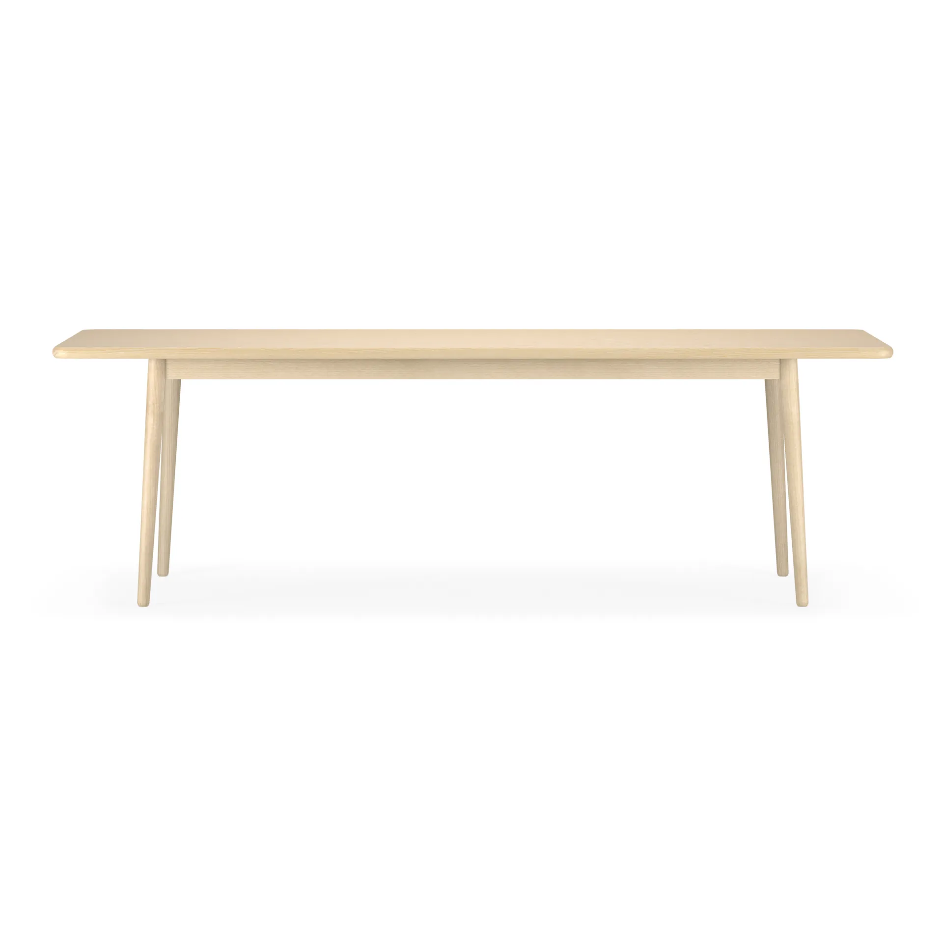 Miss Holly bord 235 x 82 + 1 ilegg 50 cm, Bjørk naturlig olje Stolab