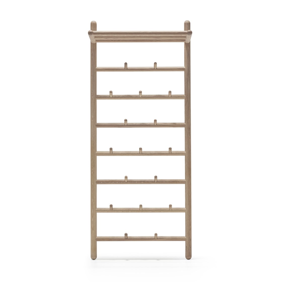 Stolab Miss Holly ribbevegg med hylle Hvitolje | Skandinavisk Design | Knagger & Knotter | Beige