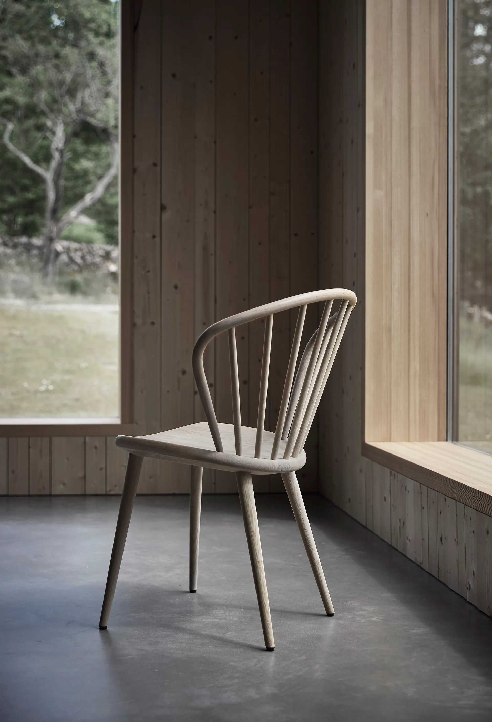 Miss Holly stol, eik lys mattlakkert Stolab