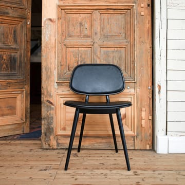 My Chair stol - Skinn svart, svartlakkert bjørkestativ - Stolab