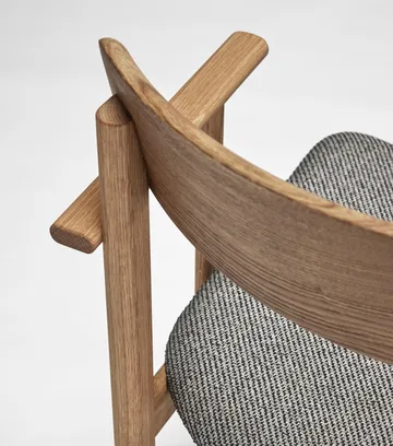 Pal armstol - Eik naturlig olje-Tornado V3576 - Stolab