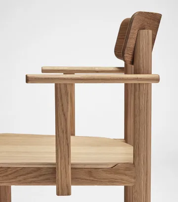 Pal armstol - Eik naturlig olje - Stolab