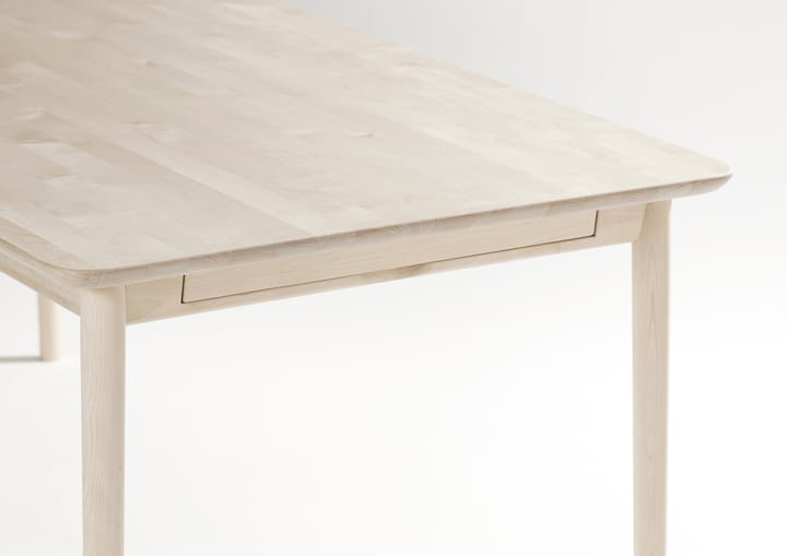 Prima Vista bord - Bjørk hvitoljet 120 x 90 cm hvitoljet + ilegg - Stolab