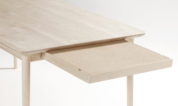 Prima Vista bord, Bjørk hvitoljet 120 x 90 cm hvitoljet + ilegg Stolab