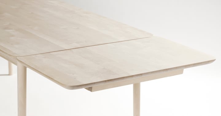 Prima Vista bord - Bjørk hvitoljet 120 x 90 cm hvitoljet + ilegg - Stolab