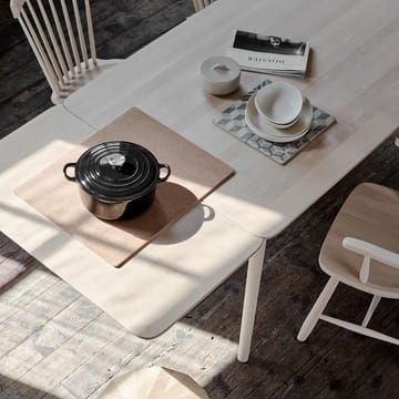 Prima Vista bord - Bjørk lys mattlakkert, 180 cm, ilegg - Stolab