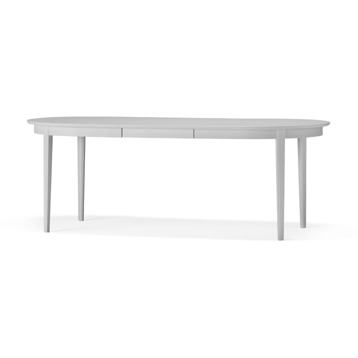 Vardags spisebord 160 x 100 cm - Bjørk lysegrå 51, 1 ilegg - Stolab