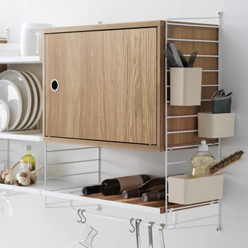 Grid organizer 3 deler - Beige - String