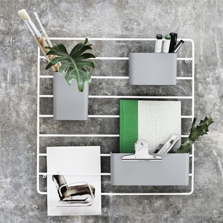 Grid organizer 3 deler, Grå String