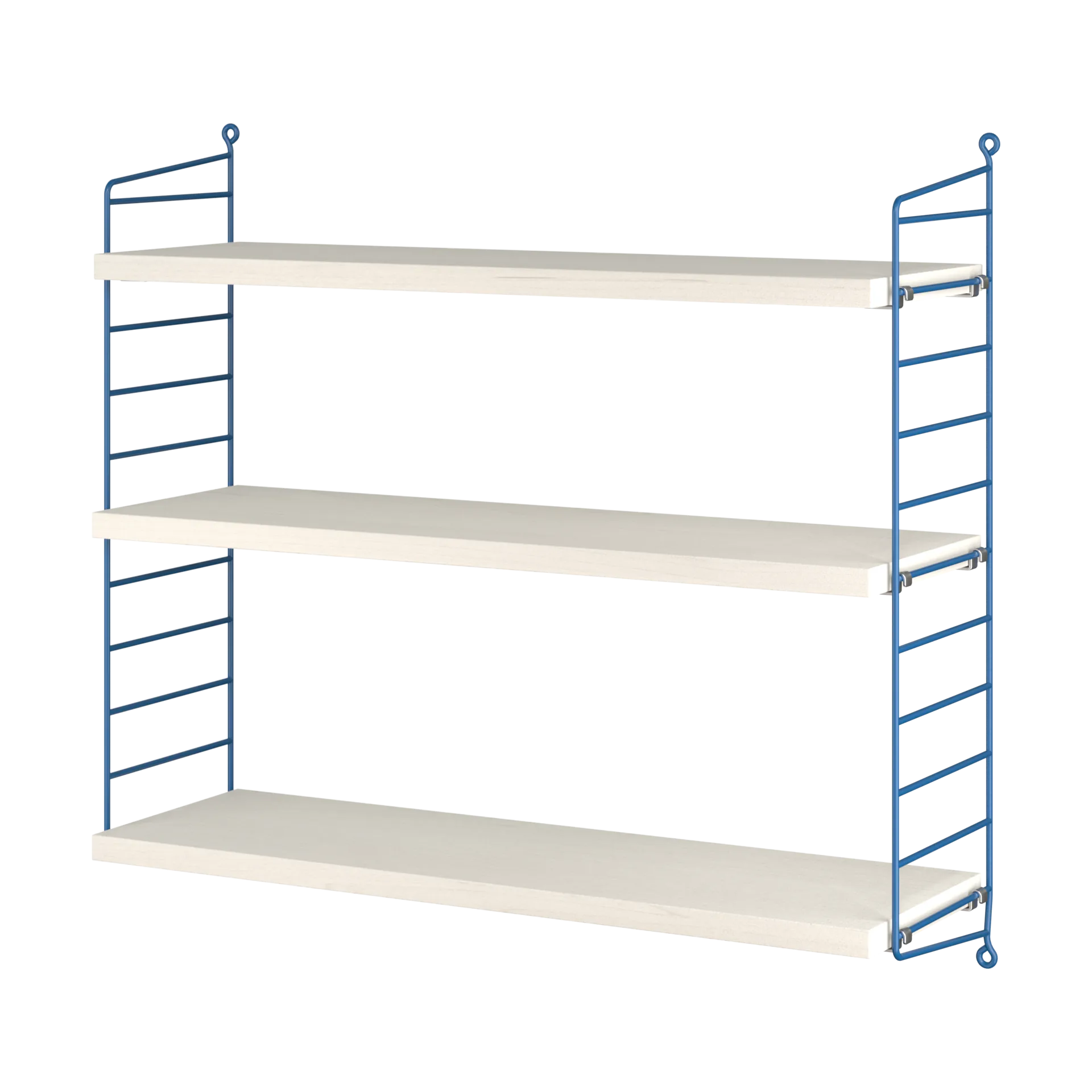 String 1949-2024 hylle Limited Edition 60x60x20 cm, Blue/white oiled pine String