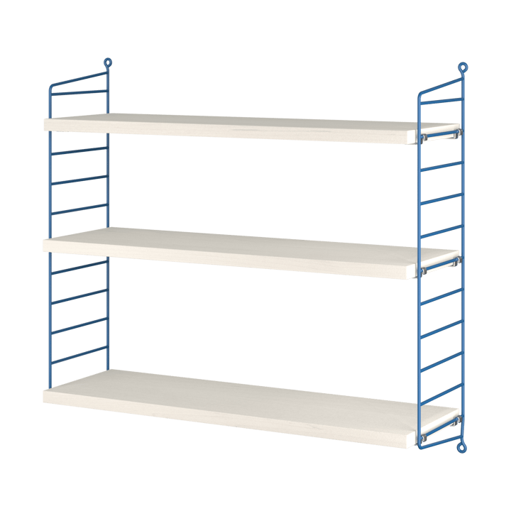 String 1949-2024 hylle Limited Edition 60x60x20 cm, Blue/white oiled pine String