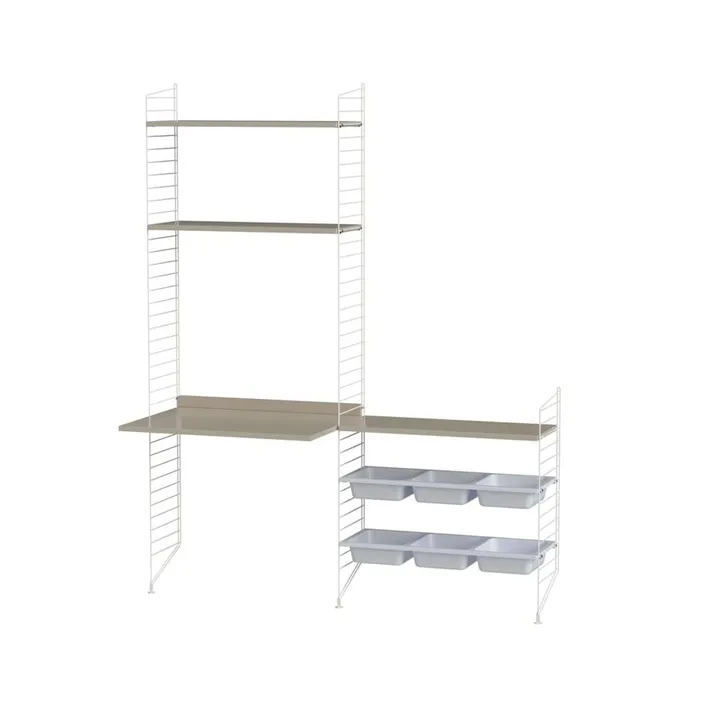 String barnerom beige & hvit - Kombinasjon E - String