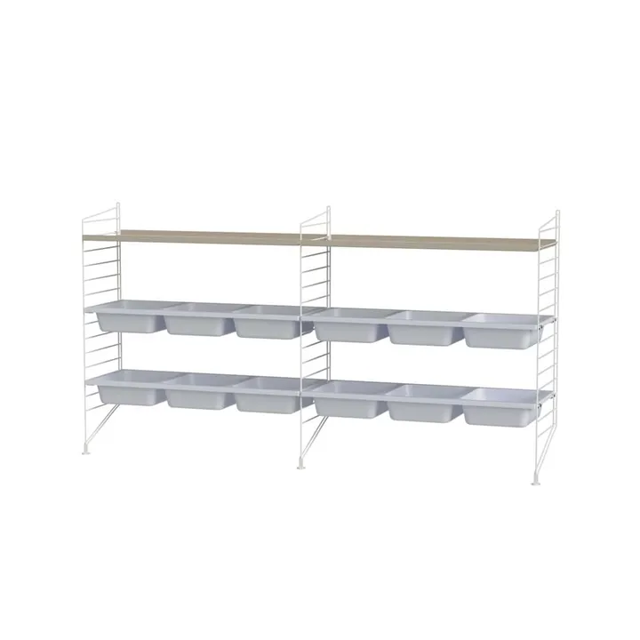String barnerom beige & hvit - Kombinasjon F - String