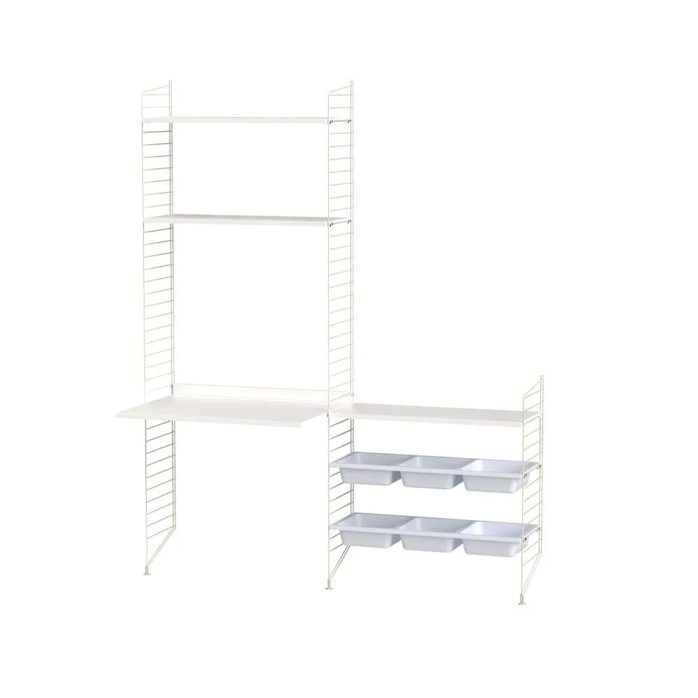 String barnerom hvit & beige - Kombinasjon E String