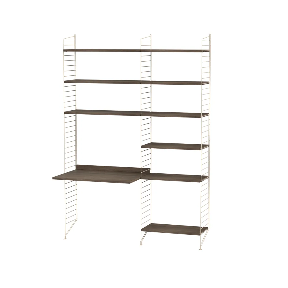 String barnerom valnøtt & beige - Kombinasjon D String