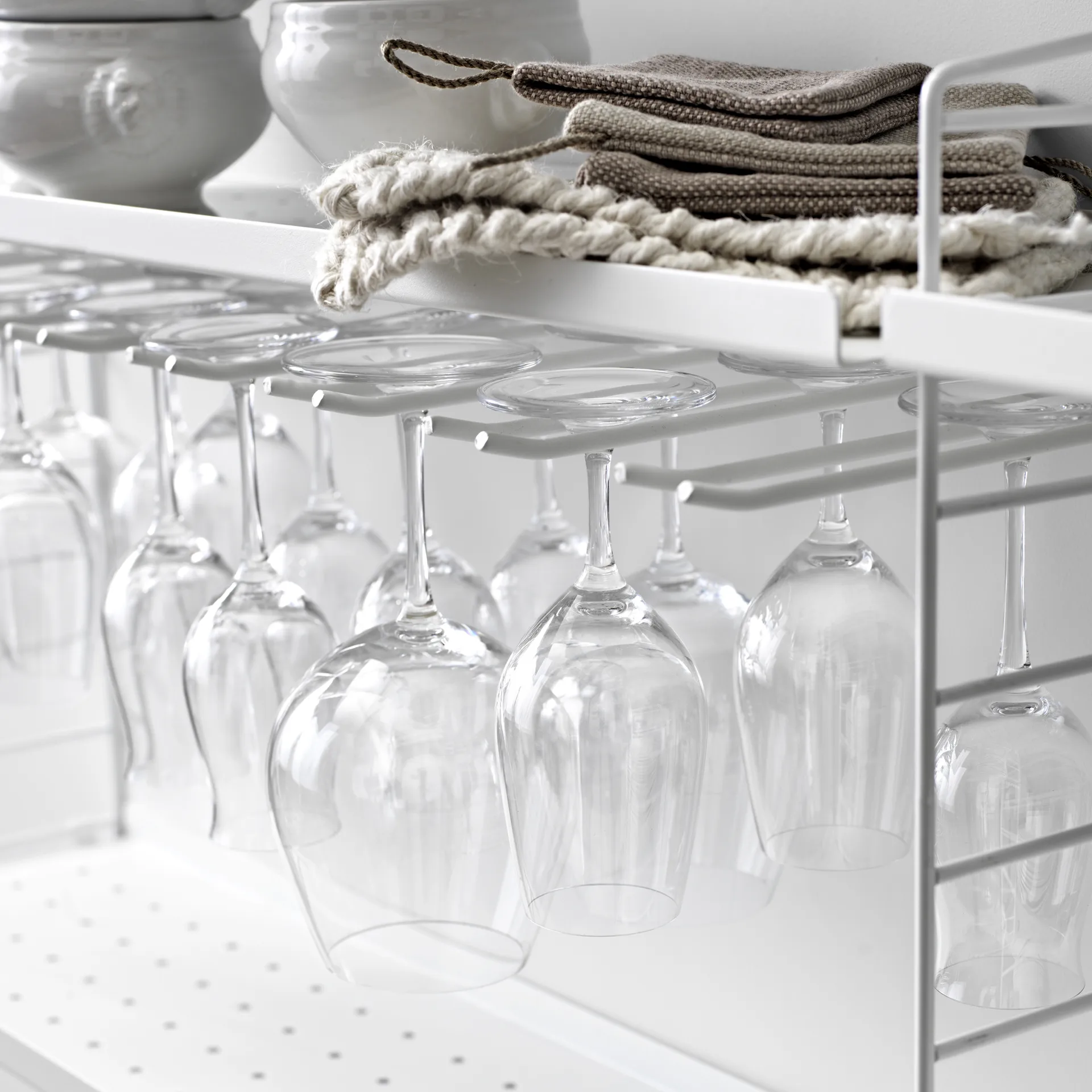 String glassholder 2-pakning, Beige, 30cm String