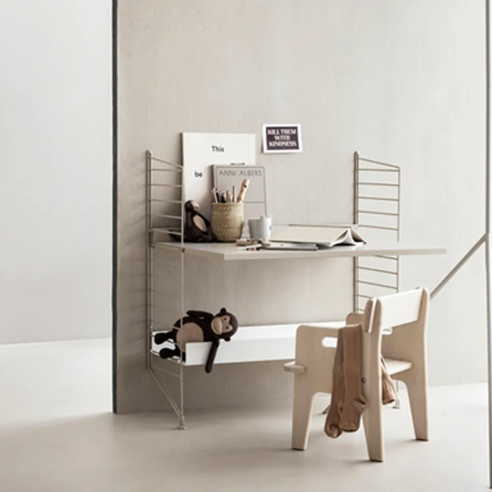 String gulvgavl, beige, 85x30 cm, 2-pk String