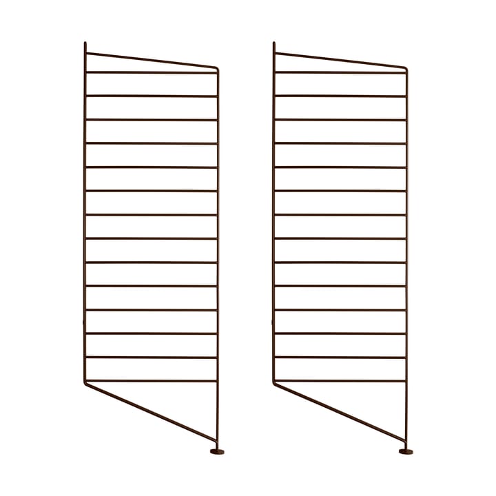 String gulvgavl, brun, 200x30 cm, 2-pk String