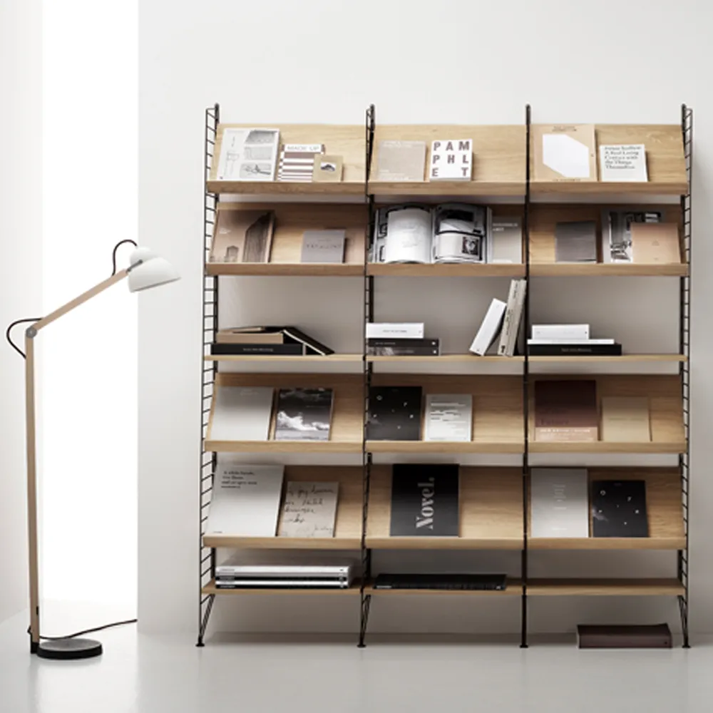 String gulvgavl, brun, 85x30 cm, 2-pk String