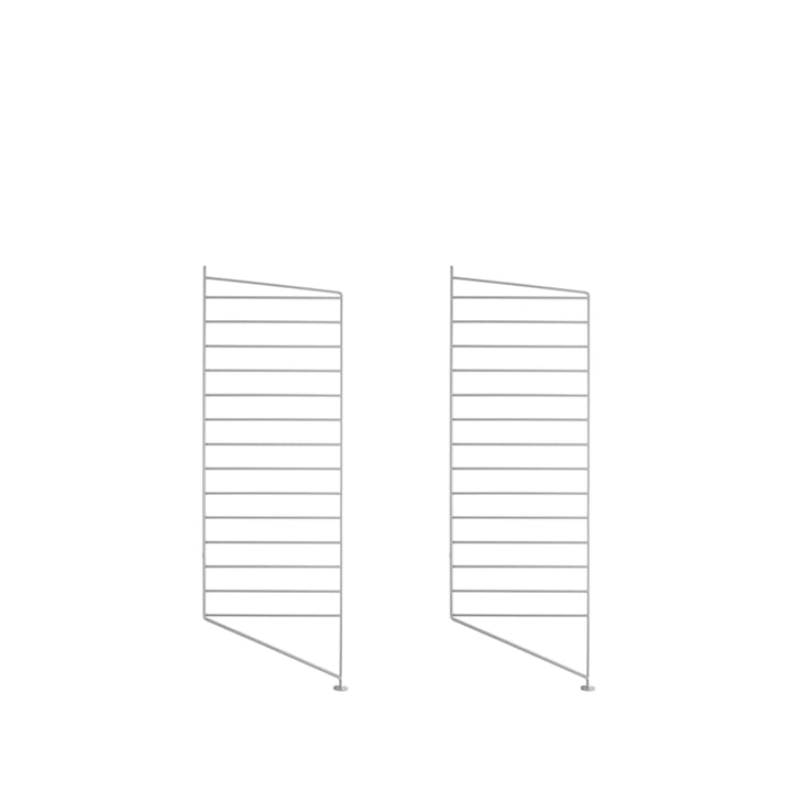 String gulvgavl, grå, 85x30 cm, 2-pk String
