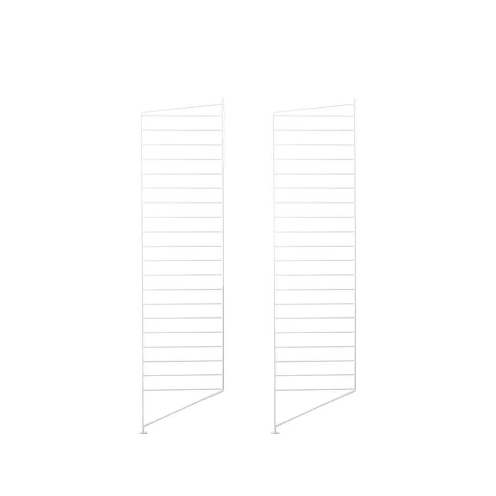 String gulvgavl hvit, 115x30 cm, 2-pk | Skandinavisk Design | Hyller & Hyllesystem | Hvit