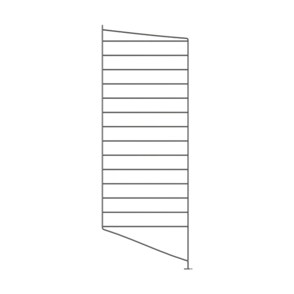 String gulvgavl Mørkegrå, 85x30 cm, 1-pakn. | Skandinavisk Design | Hyller & Hyllesystem | Grå
