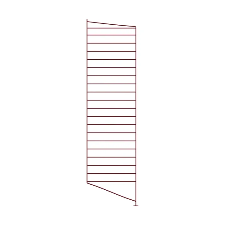 String gulvgavl - Mørkerød, 115x30 cm, 1-pakning - String