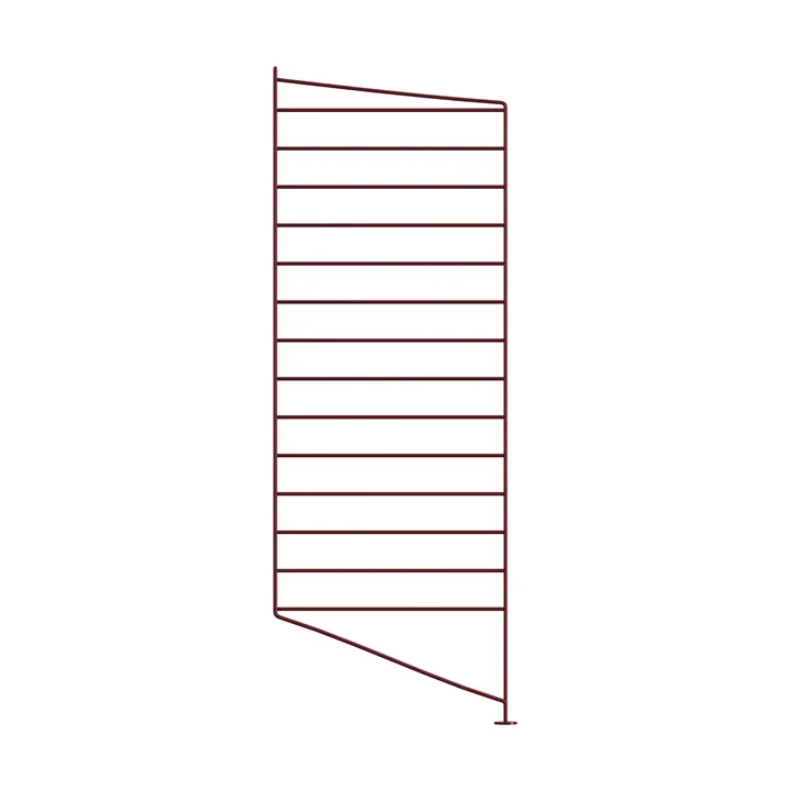 String gulvgavl - Mørkerød, 85x30 cm, 1-pakning - String