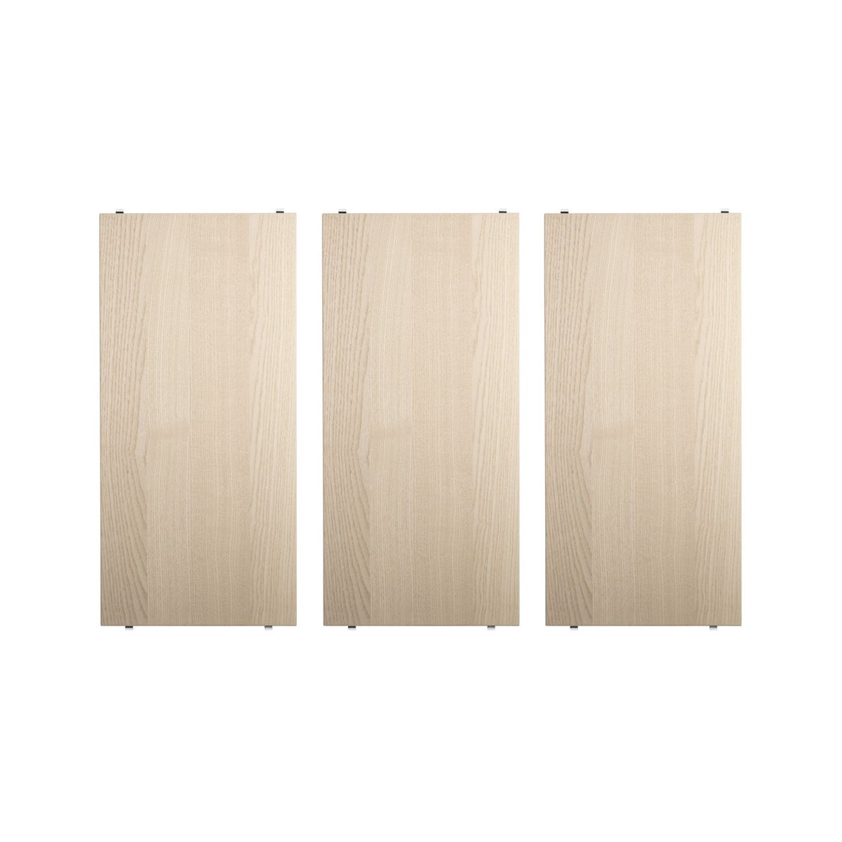 String - Hylleplate 58x30cm 3-pack ask - Tre farget - Tre