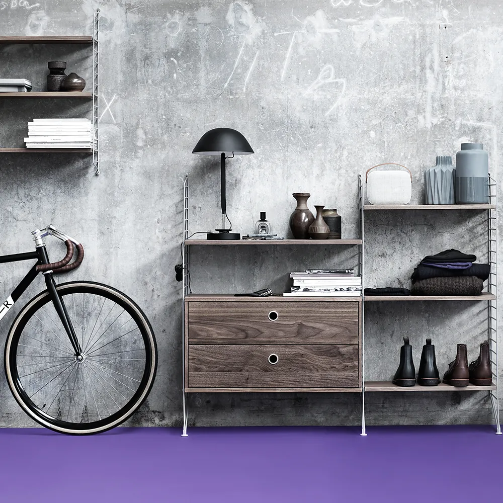 String hylleplate, Beige, 58x20 cm, 3-pakn. String