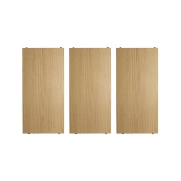 String hylleplate - eik, 58x30 cm, 3-pk - String