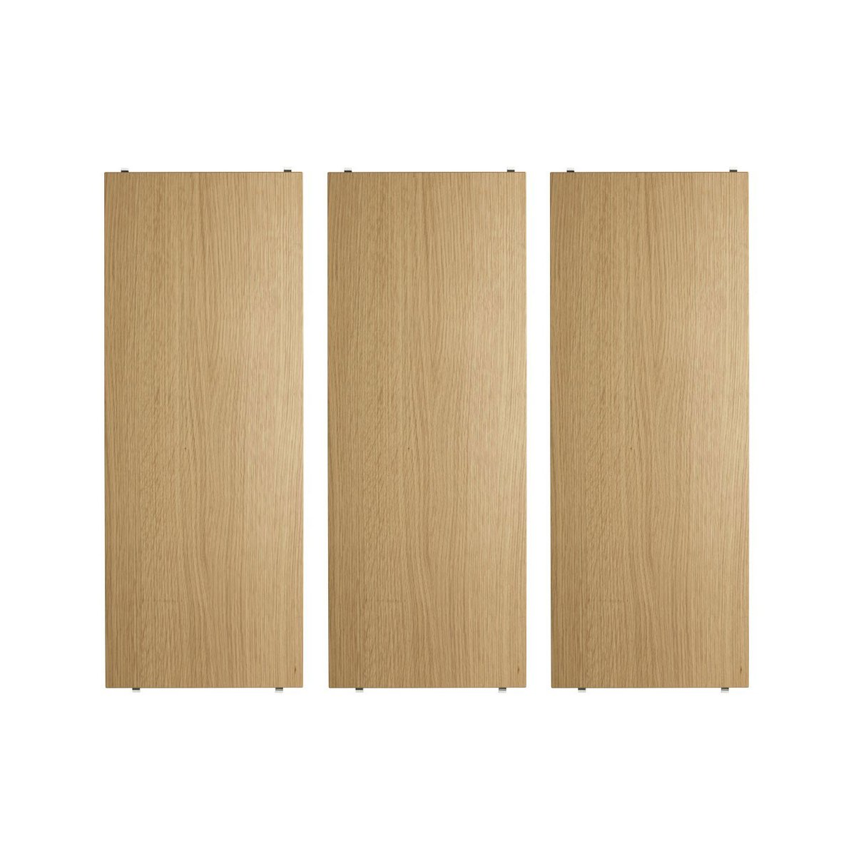 String String hylleplate eik, 78x30 cm, 3-pk