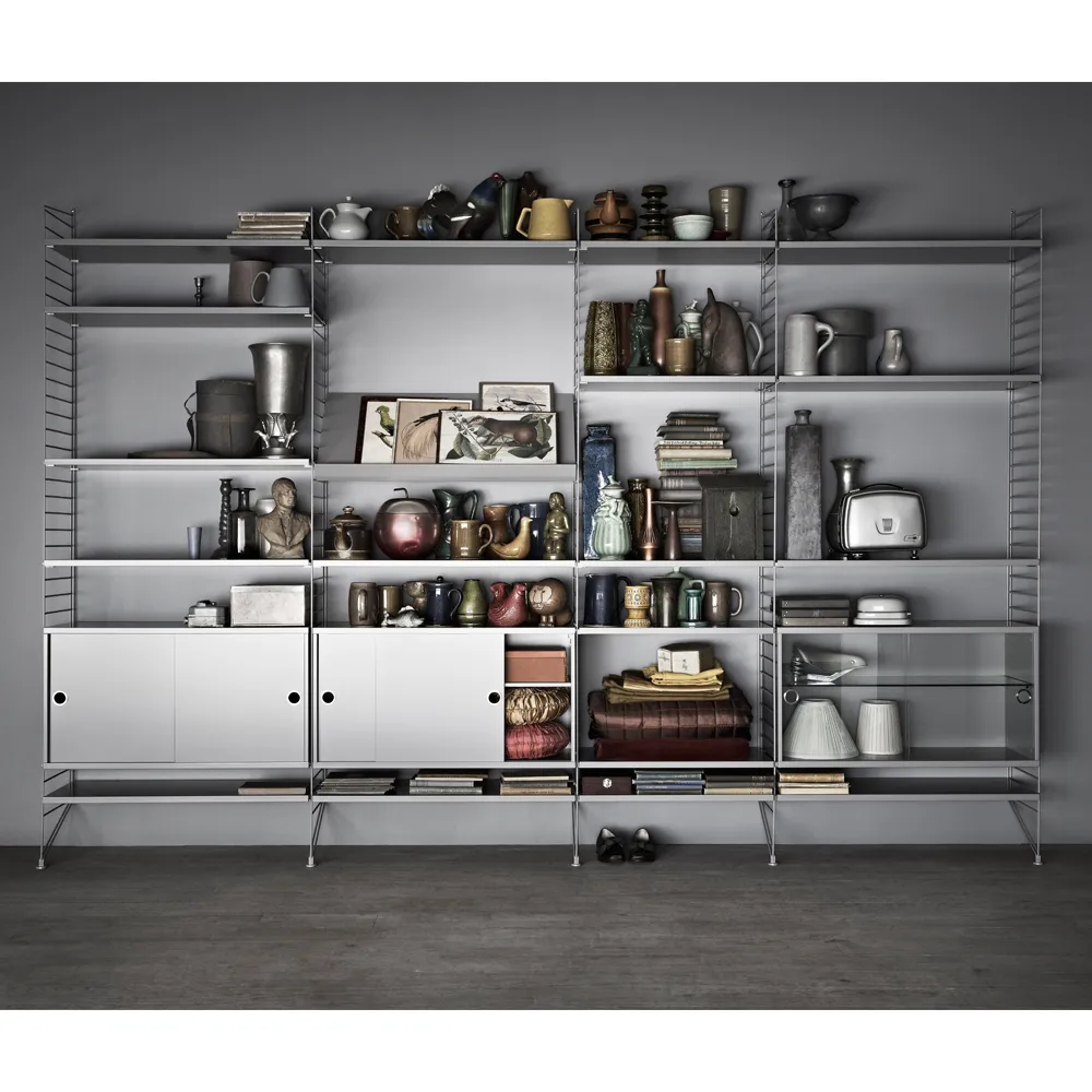 String hylleplate, hvit, 58x30 cm, 3-pk String