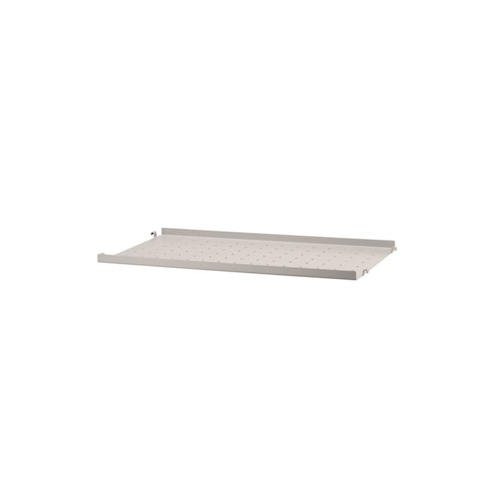 String hylleplate metall - beige, 58x30 cm, lav kant - String