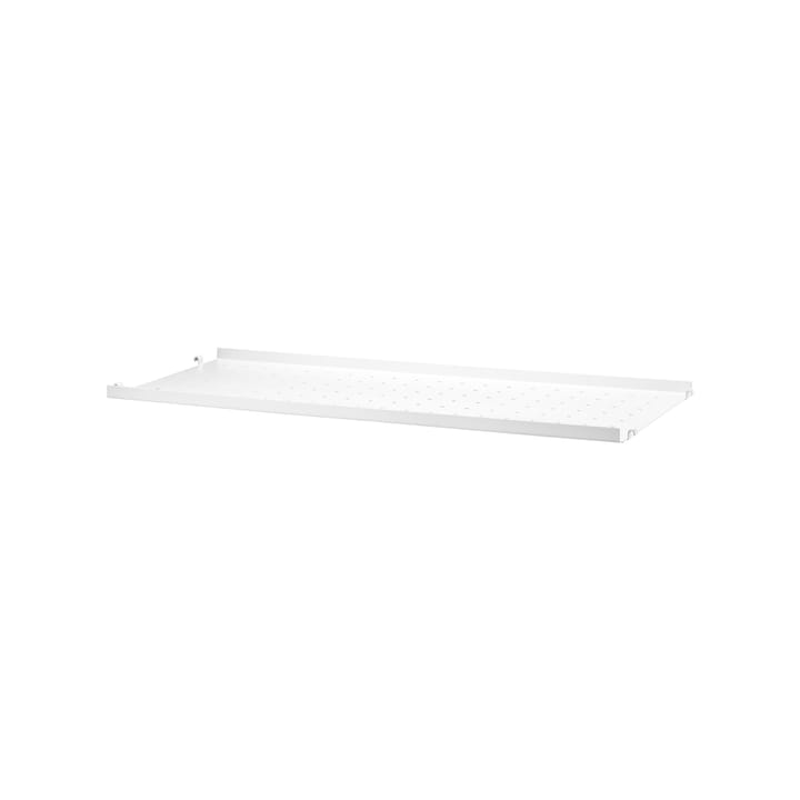 String hylleplate metall - hvit, 58x20 cm, lav kant - String