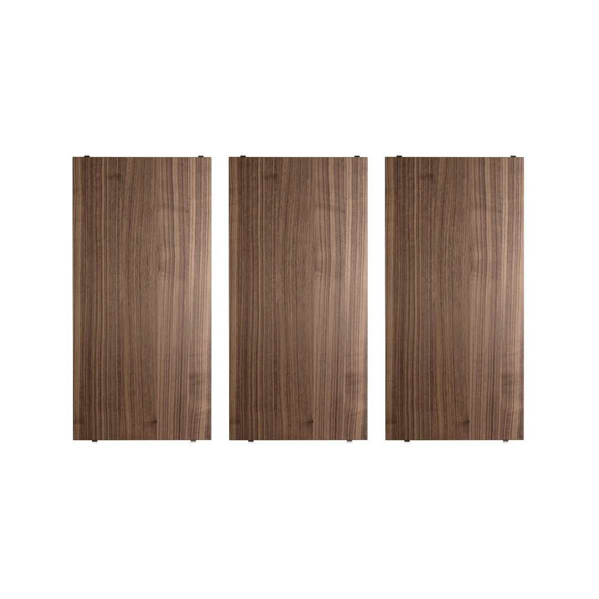 String - Hylleplate 58x30cm 3-pack valnøtt - Tre farget - Tre