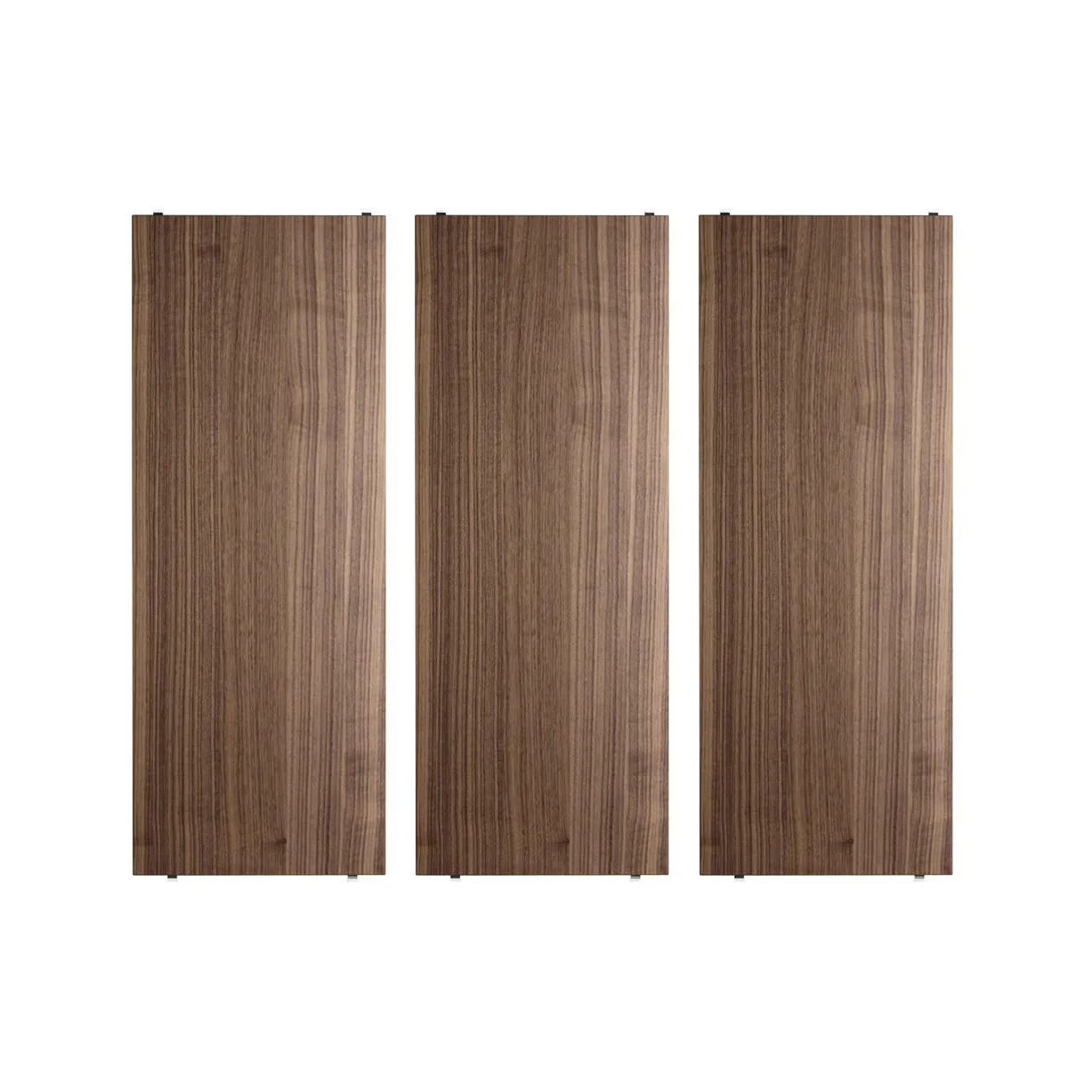 String hylleplate, valnøtt, 78x30 cm, 3-pk String