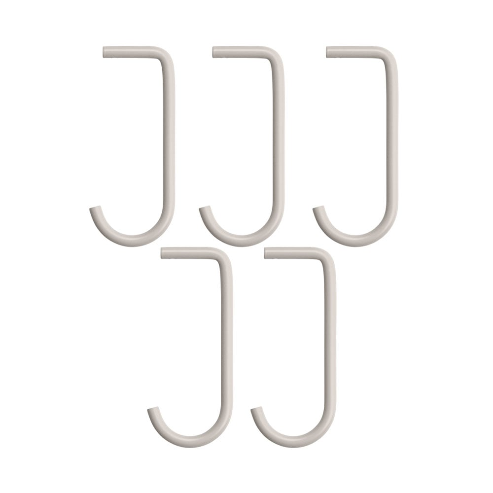 String - String Krokar För Metallhyllplan, Beige, 5-pack - Hyller & Hyllesystem - Nils Strinning - Beige - Metall