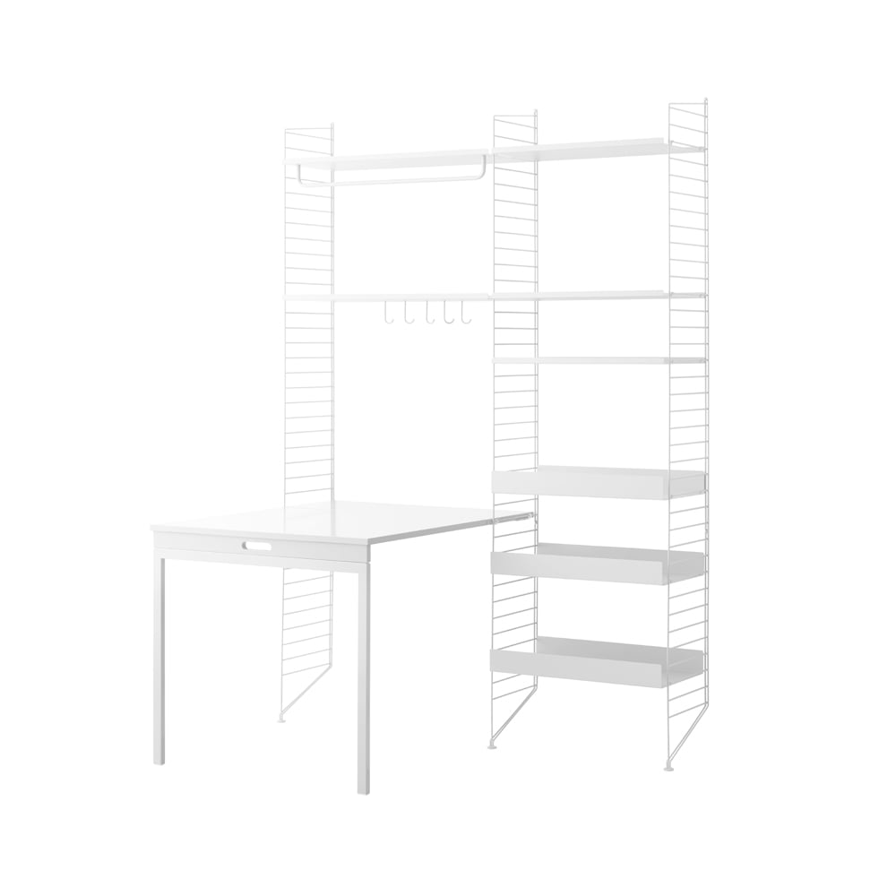 String kjøkken hvit - kombinasjon B | Skandinavisk Design | Hvit