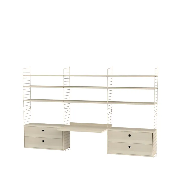 String kontor ask & beige - Kombinasjon F - String
