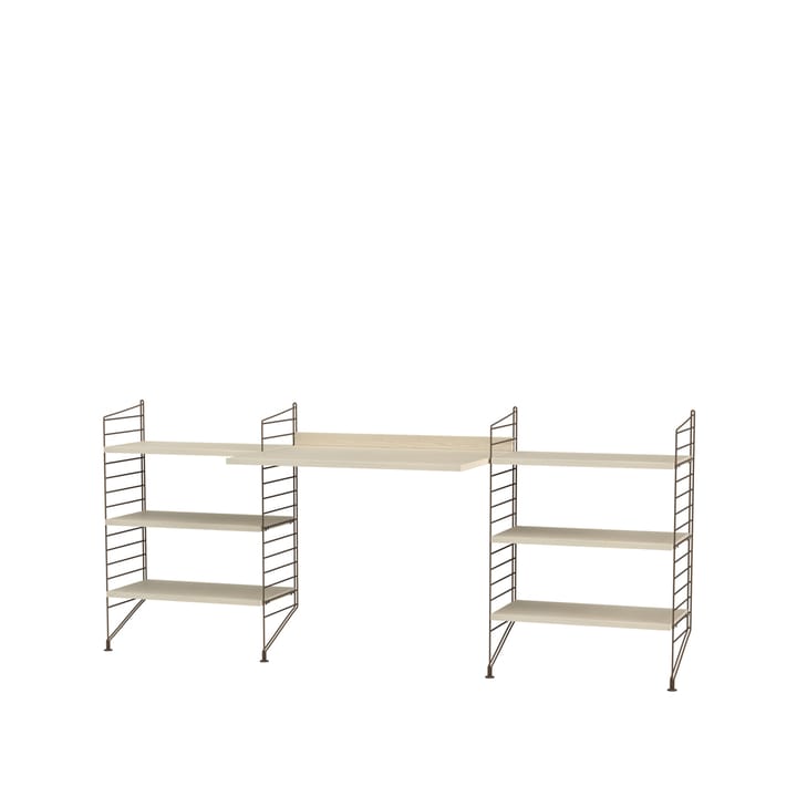 String kontor ask & brun - Kombinasjon D - undefined - String